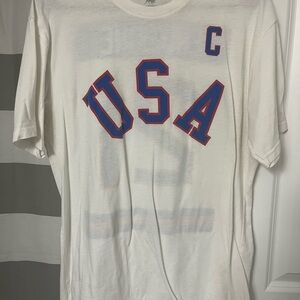 USA Graphic Men's White T-Shirt